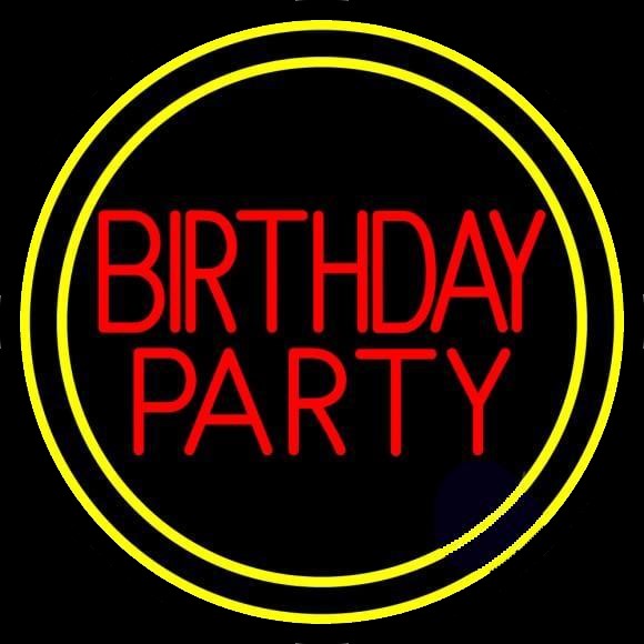 Birthday Party Neon Sign